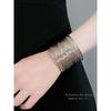 Niche Style Multi-Layer Iron Wire Bracelet Sexy Cold Wind Opening