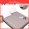Soft Lightweight Fitted Sheet Solid Color Mattress Protective Cover For Cozy Sleeping