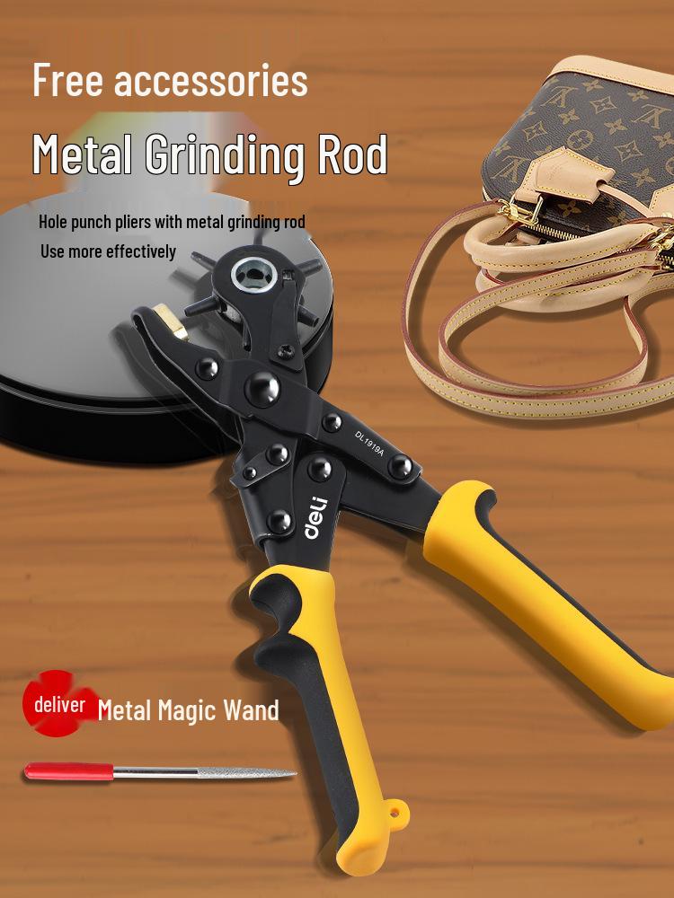 Labor-Saving Leather Hole Punching Pliers for Belts and Straps