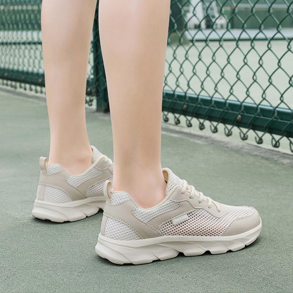 Sommer Sportschuhe Großes Mesh Hohl Damen Freizeitschuhe Koreanischer Stil Schnürschuhe Vielseitige Damenschuhe