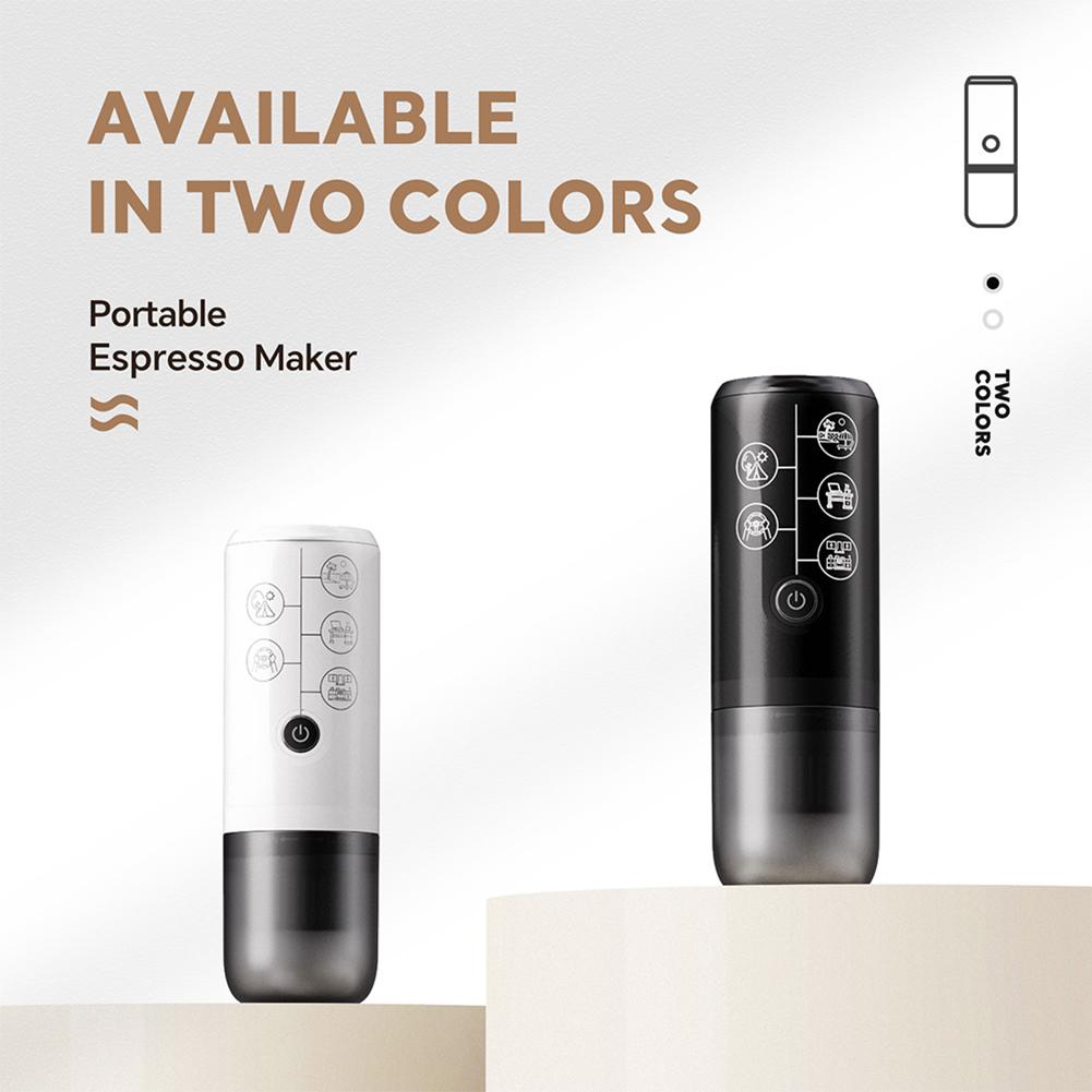 2-in-1 Portable Coffee Maker Multifunctional Coffee Brewing Machine Wireless Coffee Maker for Travel Caravan Hiking