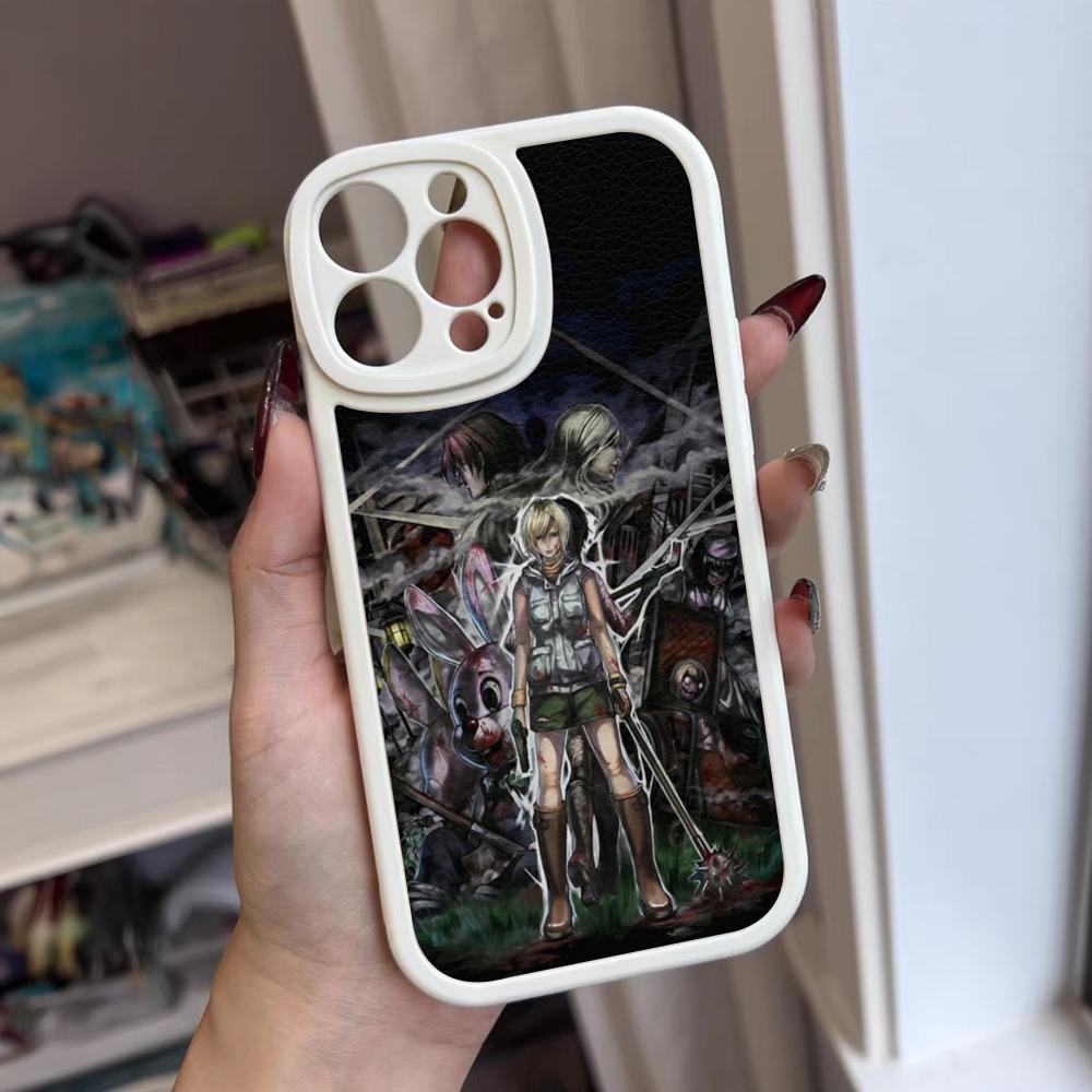 Horror Games Silent Hill Phone Case For Iphone 16 15 14 12 13 Pro Max 11 Mini Xs Puls Lambskin Silicone Cover