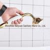 Rose Gold Stainless Steel European-Style Handheld Shower Head with Antique Black Finish