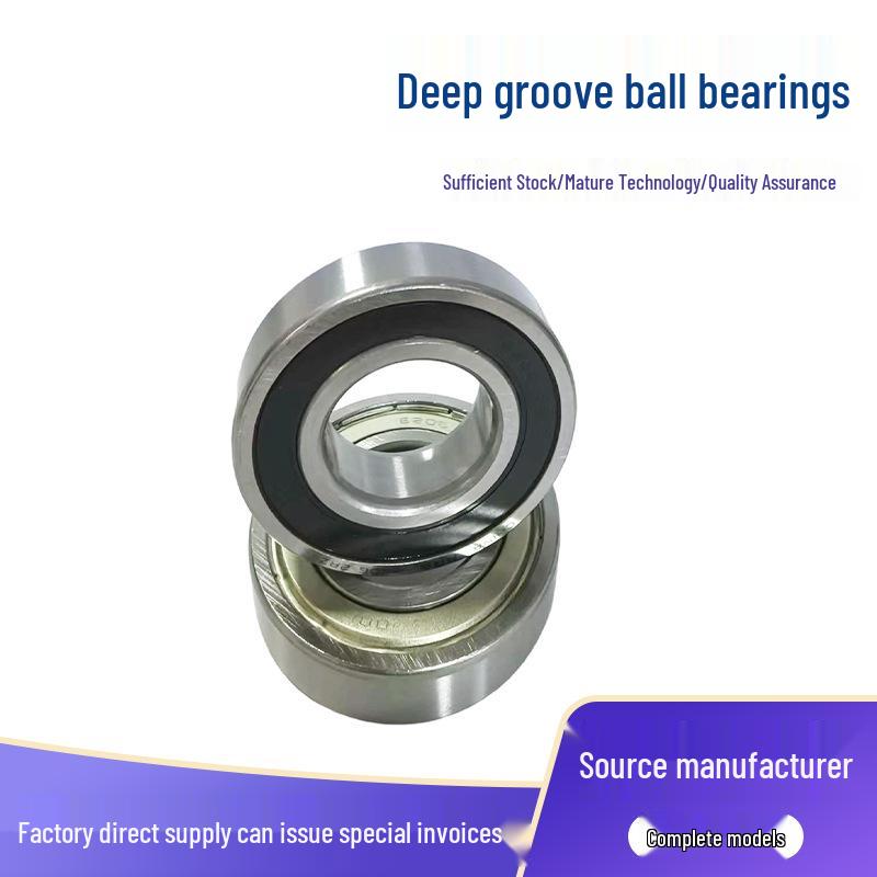 Carbon Steel Miniature Deep Groove Ball Bearings - Models 605 to 6001