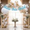 Bless This Child Banner, Baby First Communion Banner, God Bless Baby Shower Decoration, Birthday Baptism Decor, Religious Baby Shower Party Decor