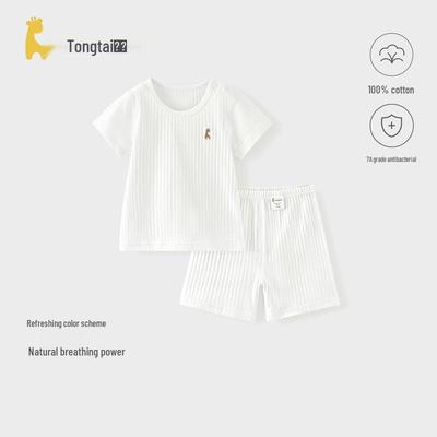 TONGTAI Baby Pure Cotton Short Sleeve Summer Set