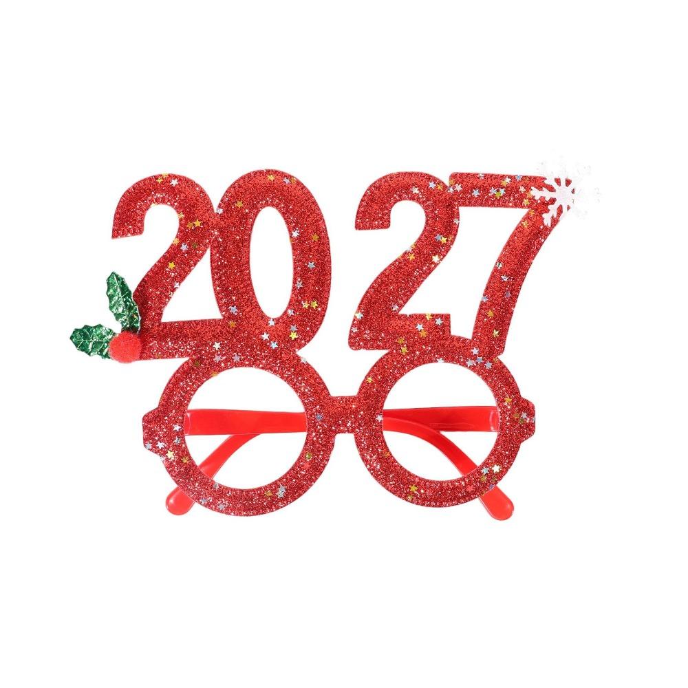 Xmas Hair Band Sequin 2027 New Year Headband Sweet Glitter Christmas Headpiece Cute Flexible 2027 Number Hair Hoop Holiday Party