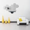 12 Stück Sechseckspiegel Geometrischer Sechseckspiegel Selbstklebende Acrylspiegel Wandaufkleber für Zuhause Wohnzimmer Schlafzimmer Dekor