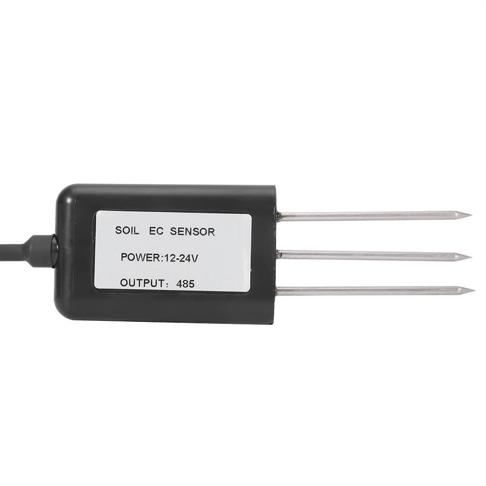 RS485 Waterproof Soil Salinity EC FC Sensor Transmitter Soil Conductivity Detector Tester