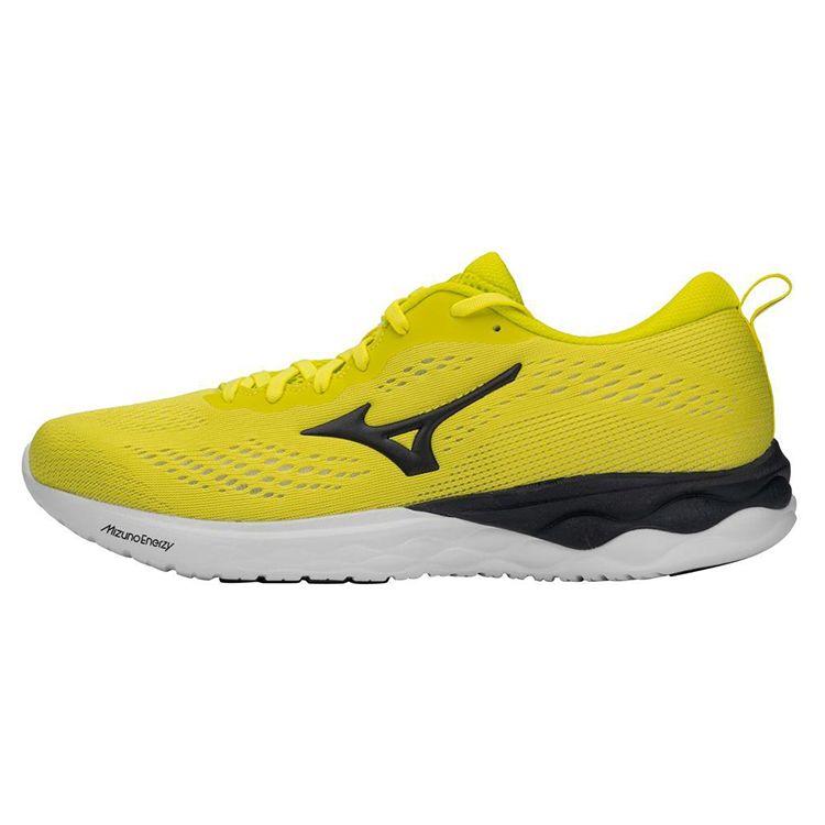 Mizuno Wave Revolt 2 Low Top Running Shoes Men Running Shoes Yellow Black J1GC218109