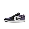 Jordan Air Jordan 1 Wear Resistant And Lightweight Low Top Skateboard Shoes Unisex Black White Purple 553558-165(Team577-S-BOX)