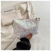 2024 New Summer Fashion Sequin Underarm Bag Women's Chain Small Square Bag Street Trend