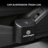 Car Vehicle Case Storage Box Black ABS Square Pressing Trash Can For Volkswagen B5 B6 B7 T4 T5 Golf 4 5 6 7 Polo Passat Tiguan Jetta Gol