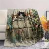 Peeking Cats  Print Flannel Blanket, High quality Comfortable for All Seasons, Home Decor, Warmth and Comfort