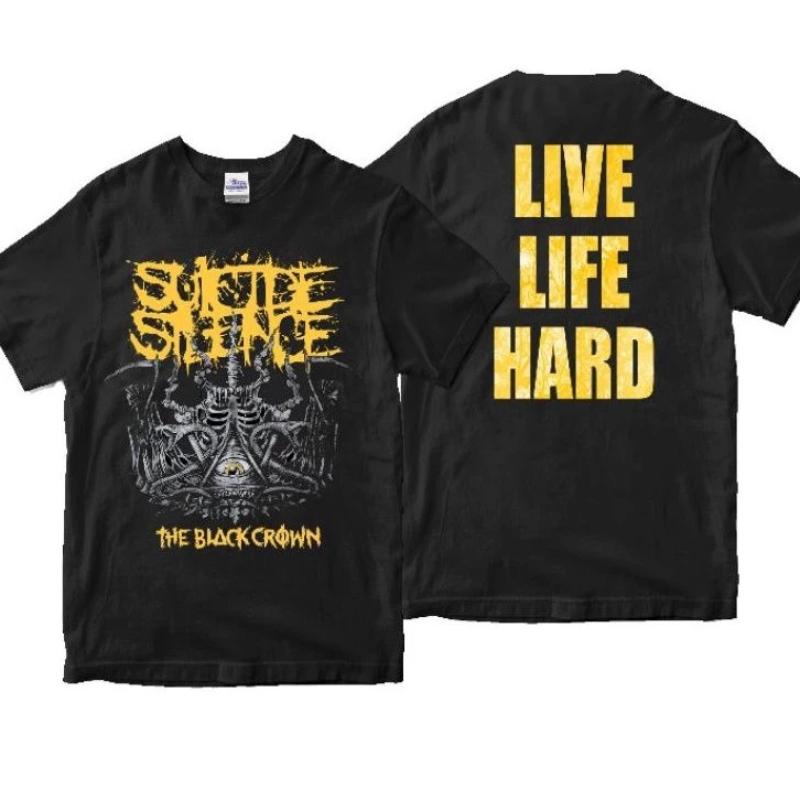 

Camiseta Suicide SILENCE 3-La Corona Negra Premium Deathcore El Anillo De Asesinato De Dalia De La Banda De Saturno XS
