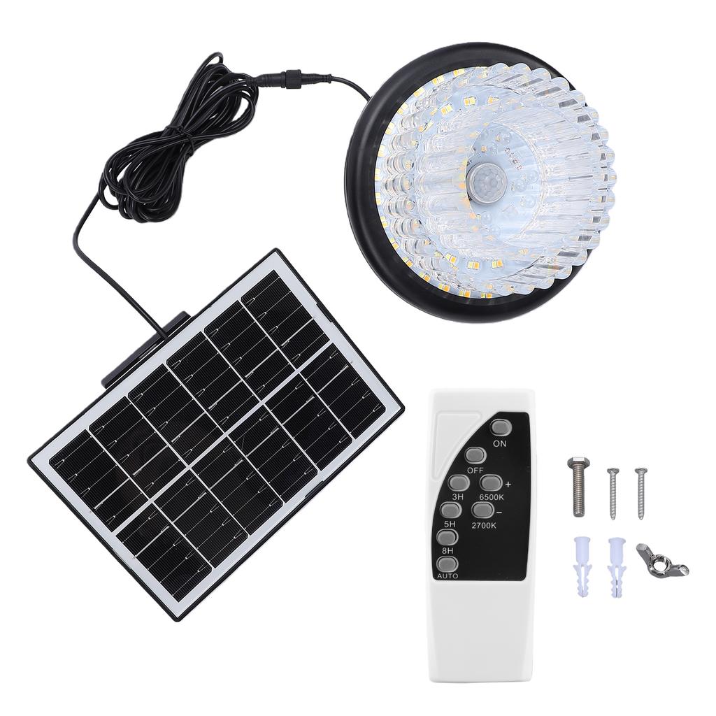 Solar Hanging Light, Crystal Chandelier, Motion Sensor Light with Solar Panel, Decorative Pendant Light, 2700K 6500K