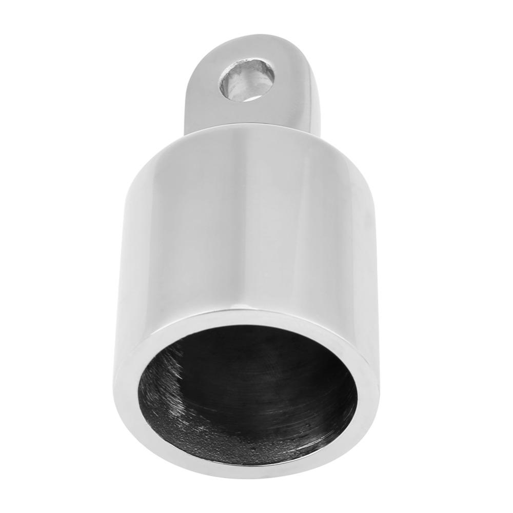 2Pcs Inside Dia 1" 25mm Bimini Top Caps 316 Stainless Steel Tube Fitting Boat Application