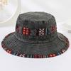 European and American Wide-brim Washed Vintage Fisherman Hat, Summer Outdoor Ethnic Style Travel and Hiking Hat