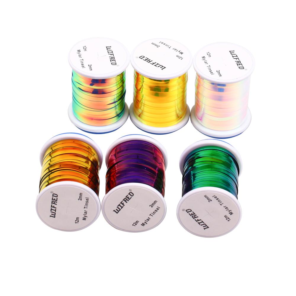 2mm 2 Tones Fly Tying Material Flat Mylar Tinsel for Streamer Flashback Nymphs Midge Body Rib Fishing Lure