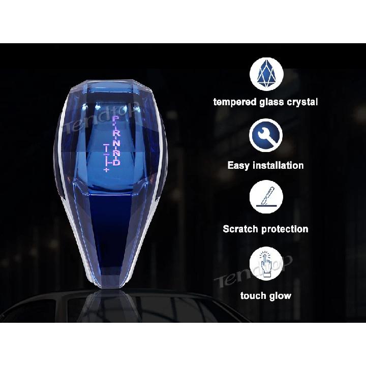Araba Evrensel Kristal Saplı LED Vites Topuzu Lada Toyota Renault Honda VW SEAT SKODA 8 10 12MM Dişli Saplı Vites Topuzu