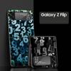 Number Pattern Hard PC Phone Case For Samsung Galaxy Z Flip 7 6 5 4 Black Cover For Galaxy Z Flip 3 Foldable Shell Fundas Capas