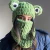 Face Mask, Head Cover, Hat, Thickened Woolen Yarn