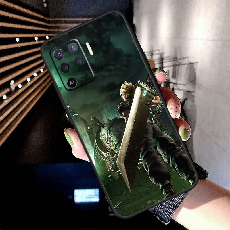 Final Fantasy VII Case For Oppo A78 A98 A18 A38 A58 A60 A80 A40 A77 A57 A17 A74 A54 A94 A96 A76 A16 A15 A5 Pro