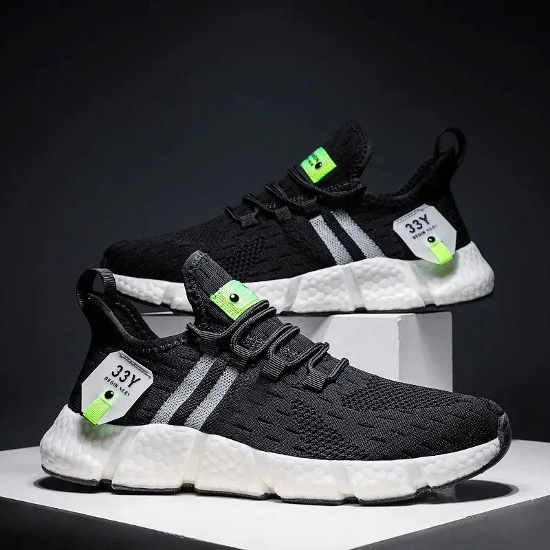 

Качественные женские кроссовки, унисекс, кроссовки из сетчатой ткани, дышащие, кроссовки для бега и тенниса, легкая повседневная обувь для женщин, бег трусцой 36 чёрный