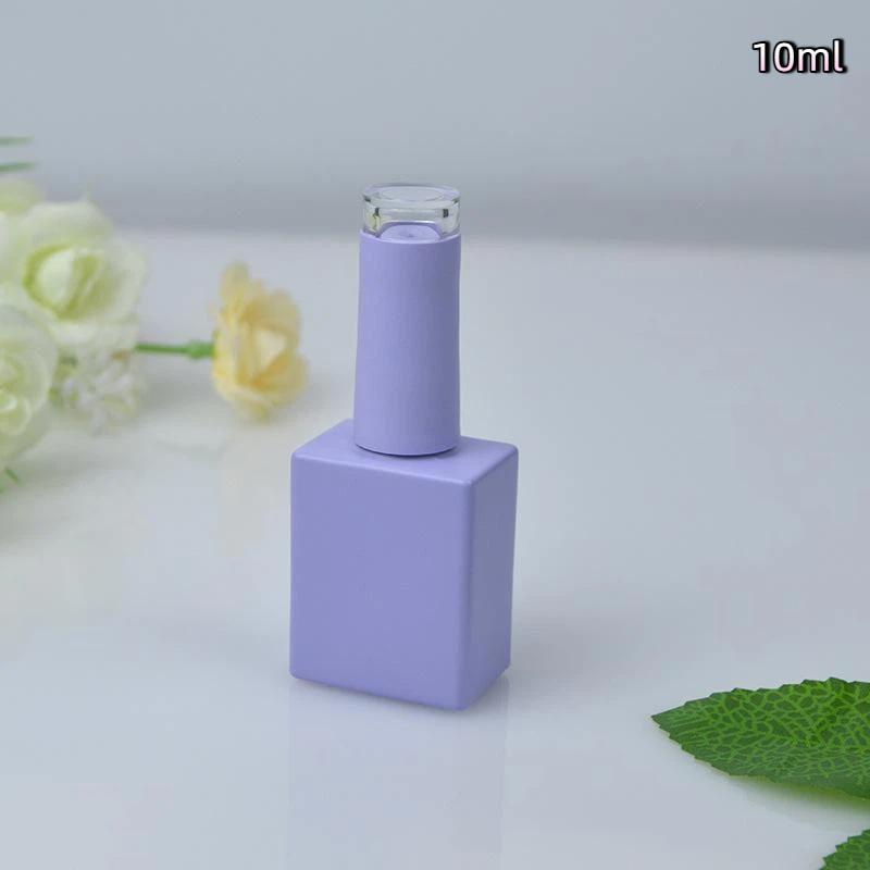1Pcs Empty Nail Gel Bottles 10Ml 15Ml Colorful Nail Polish Bottles With Brush Beauty Nail Oil Bottle Cosmetic Containers