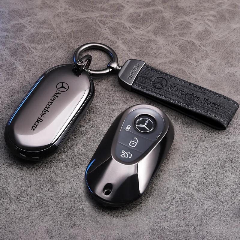 RPO5 Car Key Fob Cover Case Keychain Holder For Mercedes Benz Accessories A200 C180 C200 C300 GLA250 GLC300 GLE400 GLE500
