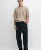 Masimodutti Cotton Blend V-Neck Knit Polo Shirt