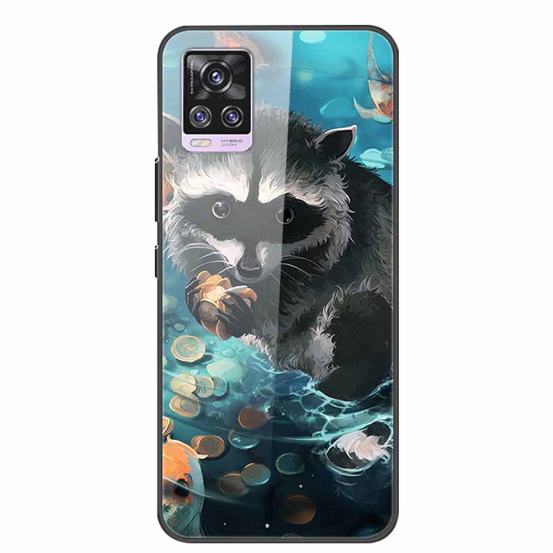 For Vivo V20 Pro Phone Case V 20 Pro Soft Bumper Tempered Glass Hard Back Covers Cases For Vivo V20 Pro Case 6.44" Coque Fundas