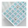 1 Pair 3D Rhinestone Nail Art Charm Light Sea Blue Geometric Faux Crystal Nail Design Jewelry DIY Crafts Nail Decoration
