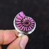 Pink Shade Ammonite Fossil Ring Handmade Gemstone Ring 925 Sterling Silver Ring Adjustable Ring Engagement Ring Gifts for Her Silver Jewelry