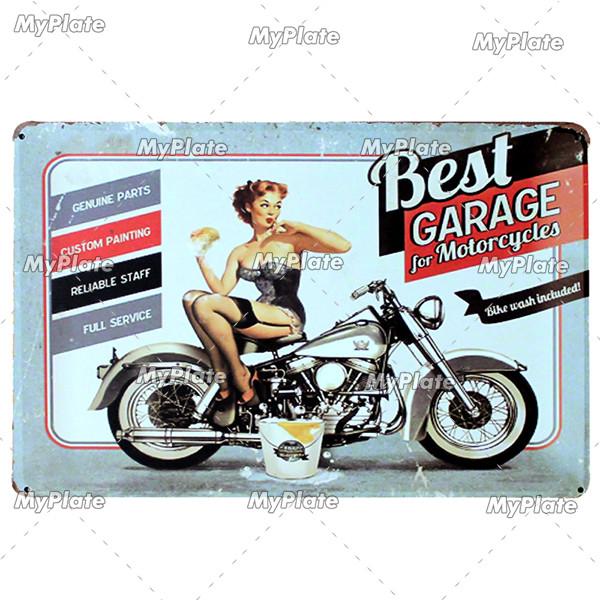 Garage Metal Sign Vintage Plaque OilGas Tin Sign Wall Decor For Man Cave Plate Crafts Art Poster Racing Car Custom