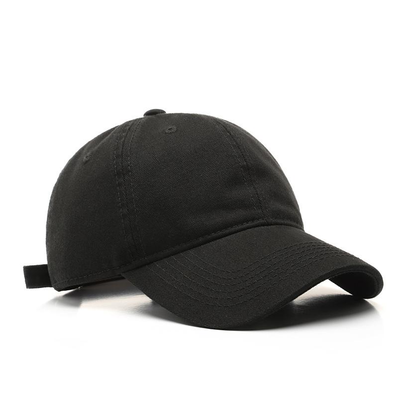 12 Color Korean Style Japanese Style Washed Curved Brim Cotton Peaked Cap For Men Solid Color Women's Sun Protection Sunshade Baseball Cap