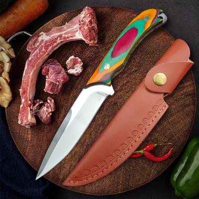 2024 nowy projekt ręcznie kuty nóż do mięsa ze stali nierdzewnej nóż do steków, domowy nóż do krojenia mięsa owocowego, ręczny nóż do zbierania mięsa