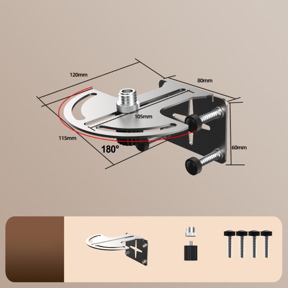 Stainless Steel Level Bracket with Adjustable 360 Degree Pivot Mount for Secure Tool Placement and Leveling Accuracy