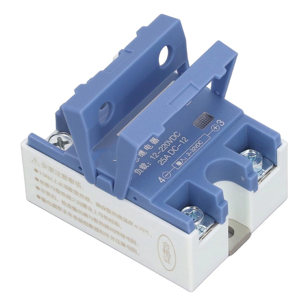 Single Phase Solid State Relay DC Control DC Voltage Regulator 3‑32V Input 12‑220V 25A Output