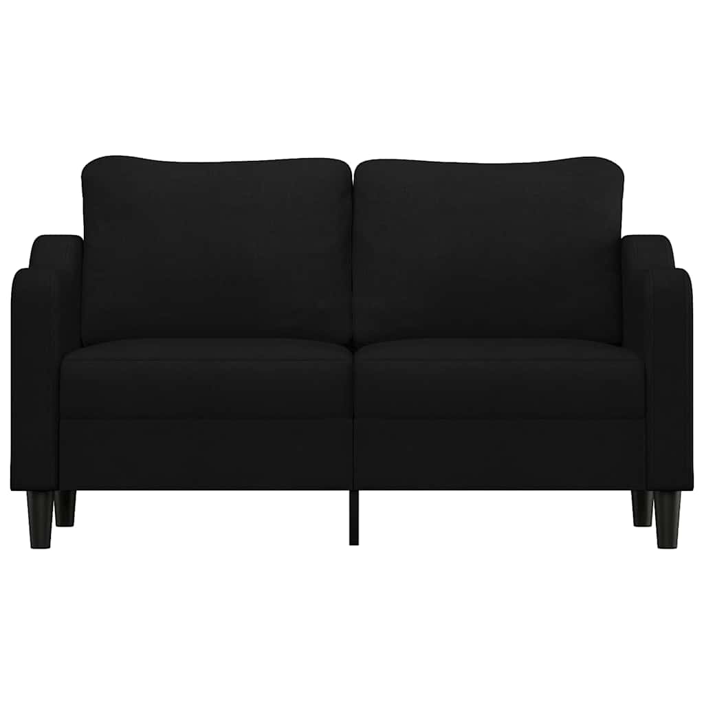 Vidaxl 2-Seater Sofa, Black, 140 Cm, Upholstered In Fabric