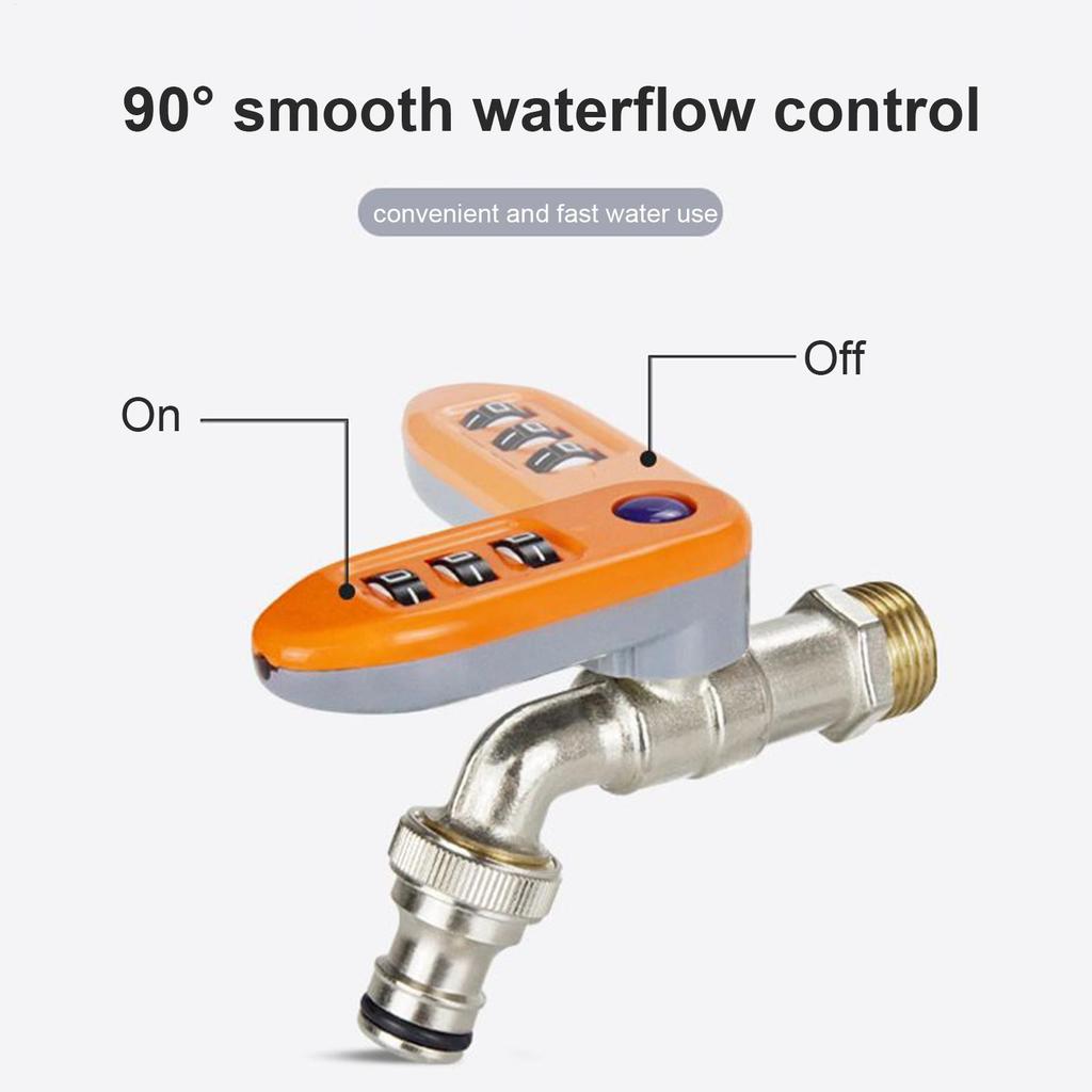 Combination Lock Garden Faucet Brass Outdoor Spigot With Combination Lock For Garden Irrigation Water Valve Device For Rental