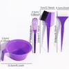 4pcs hair dye tool set, brushes, stirrers, and mixing bowls, hair design color matching accessories,Special for real hair wigs