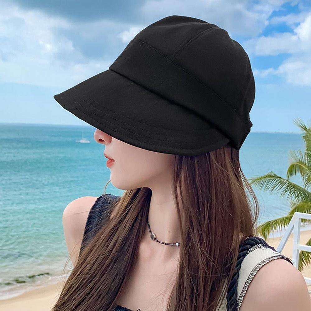 Anti-UV Sun Hat Ponytail Hat Fisherman Cap Fashion Beach Caps