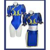 Street Fighte Chun-Li Cosplay Costumes Bule Swimsuit Cheongsam Party Fancy Dress for Womens