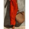 Summer New Solid Color Suspender Wide Truffle Back Sleeveless Dress