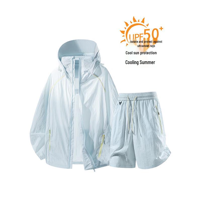 NASA MARVEL Men's Ice Silk Sun Protection Sportswear Set
