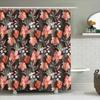 Tropical Hibiscus Flower Shower Curtain Botanical Floral Nature Hawaiian Beach Themed Bathroom Decor Waterproof Fabric