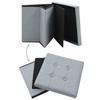 Tabourets de rangement - MAISON EXCLUSIVE - Lot de 2 - Gris clair - Pliables - Rembourrés faux lin