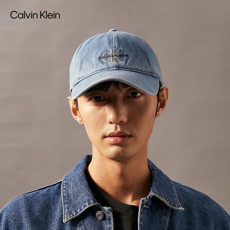 

Джинсовая кепка унисекс Calvin Klein Jeans с вышивкой CK и изогнутым козырьком One Size