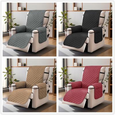 Recliner Quilted Sofa Cover Waterproof Slipcover Anti-Slip Chair Covers Washable Anti-wear for KidsDogsPet Furniture Protector